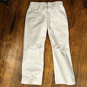 nwt asos design white jeans
